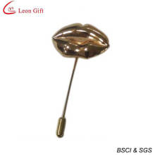 3D Lip Long Needle Pins Rose Gold Pins (LM1752)